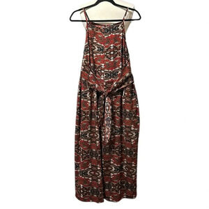 Anthropologie Greylin Macie Wide Leg Jumpsuit Tribal Print Earth Tones Southwest